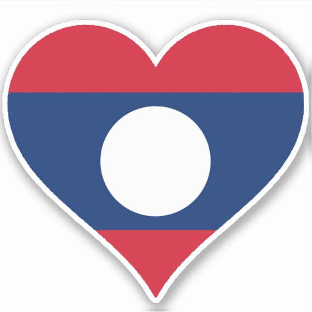 Flag of Laos Heart (Front)