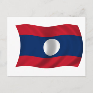 Flag of Laos Postcard