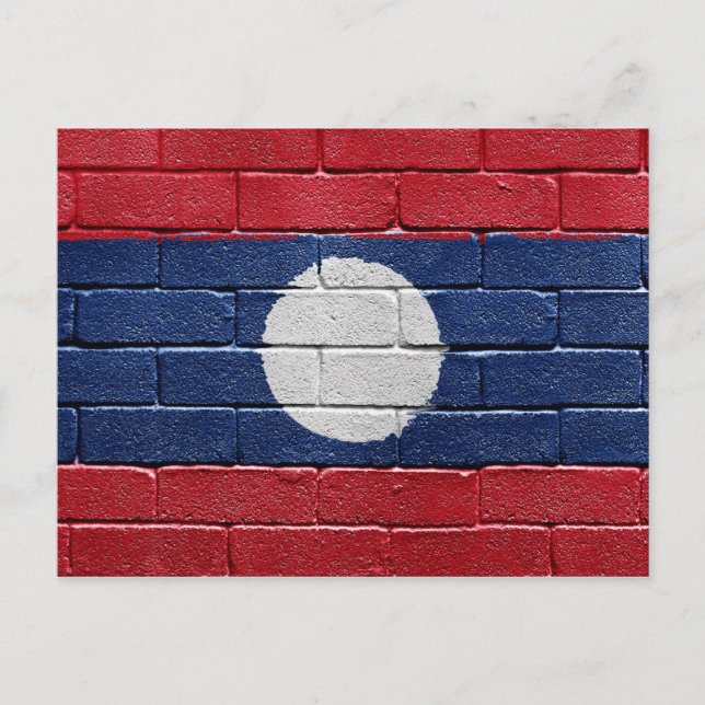 Flag of Laos Postcard (Front)