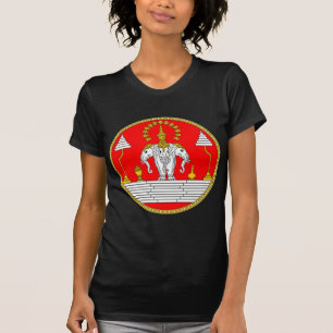 FLAG OF LAOS THREE HEAD ELEPHANT T-Shirt
