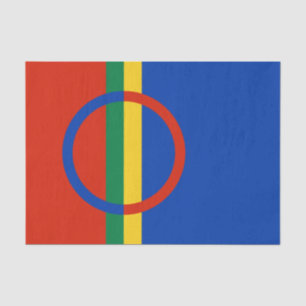 Flag of Lapland (Christmas) (Sami) (Laplander) Tissue Paper
