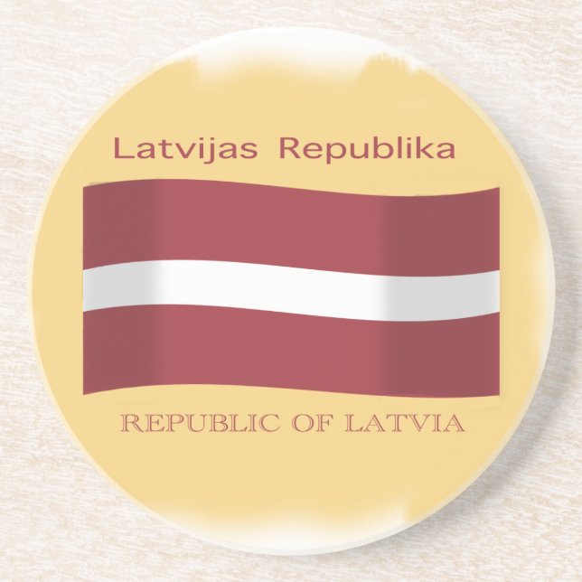 Flag of Latvia Coaster (Front)