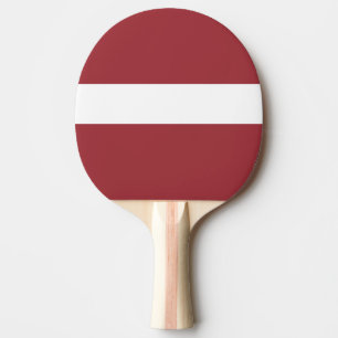 Flag of Latvia Ping Pong Paddle