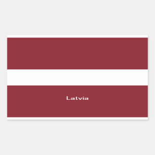 Flag of Latvia Rectangular Sticker