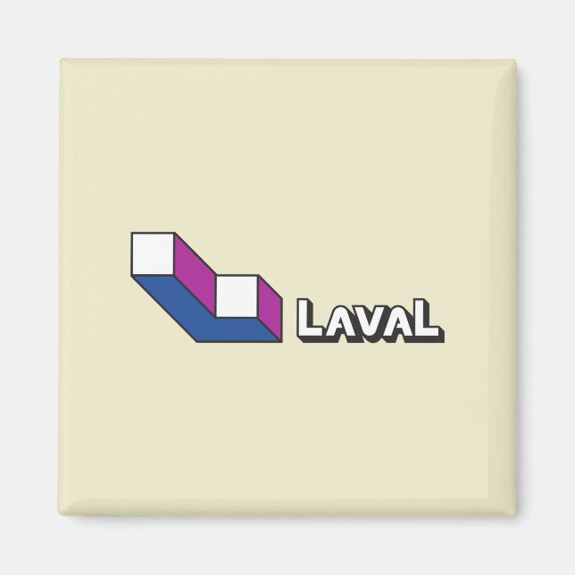 Flag of Laval (Quebec, Canada) Magnet (Front)