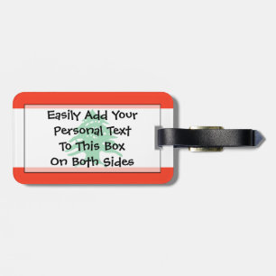 Flag of Lebanon Easy ID Personal Luggage Tag