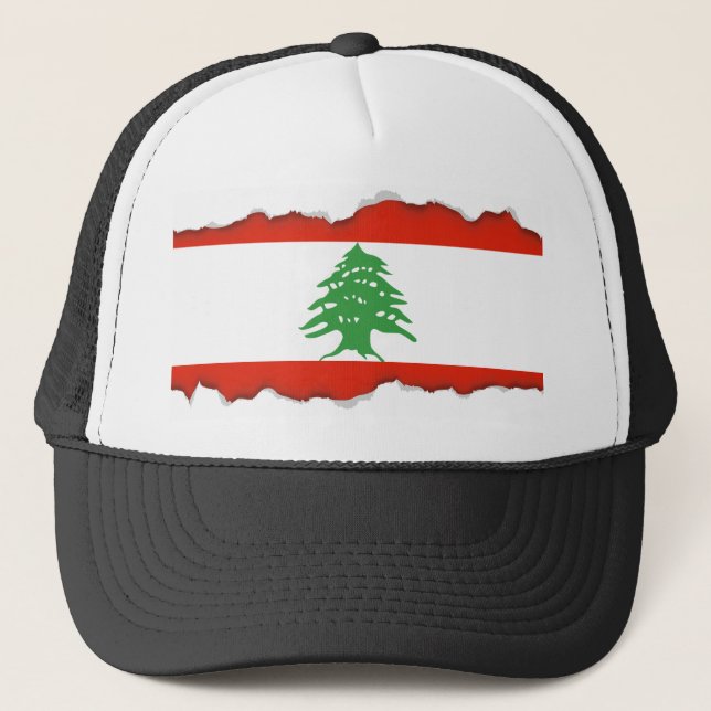 Flag of Lebanon Trucker Hat (Front)