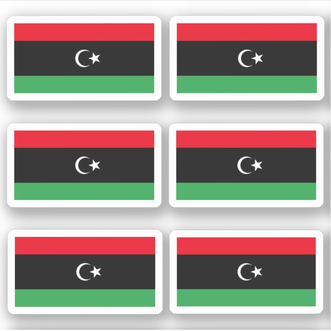 Flag of Libya - a collection Sticker (Front)