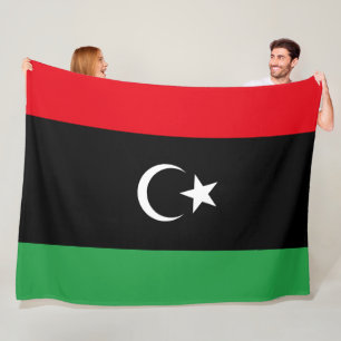 Flag of Libya Fleece Blanket
