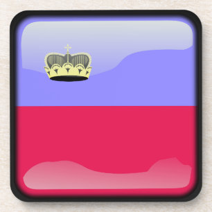 Flag of Liechtenstein Coaster