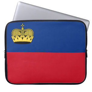 Flag of Liechtenstein Neoprene Laptop Sleeve