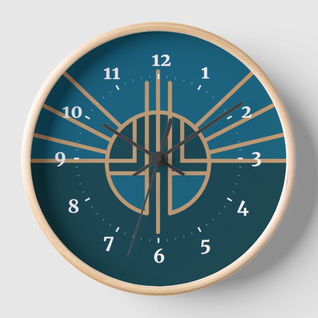 Flag of Lincoln, Nebraska Clock (Front)