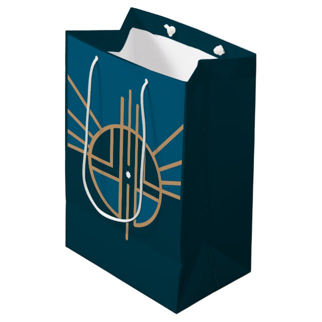 Flag of Lincoln, Nebraska Medium Gift Bag (Front Angled)
