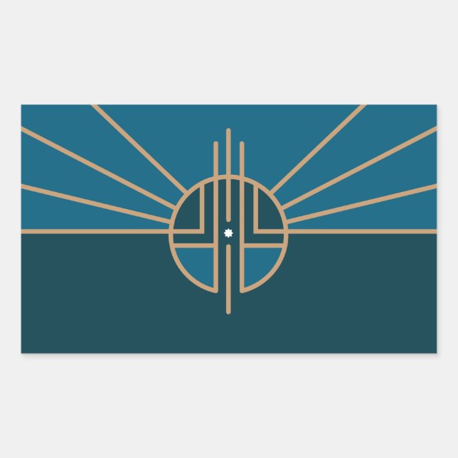 Flag of Lincoln, Nebraska Rectangular Sticker (Front)
