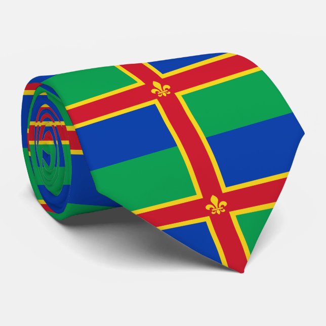 Flag of Lincolnshire Tie (Rolled)