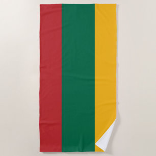 Flag of Lithuania Beach Towel