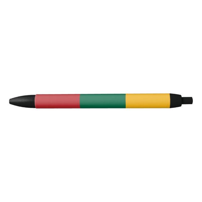 Flag of Lithuania Black Ink Pen (Front)