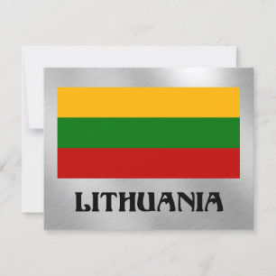 Flag of Lithuania (labelled) Card