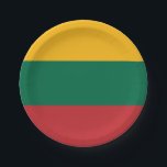 Flag of Lithuania Paper Plates<br><div class="desc">Flag of Lithuania Paper Plates</div>