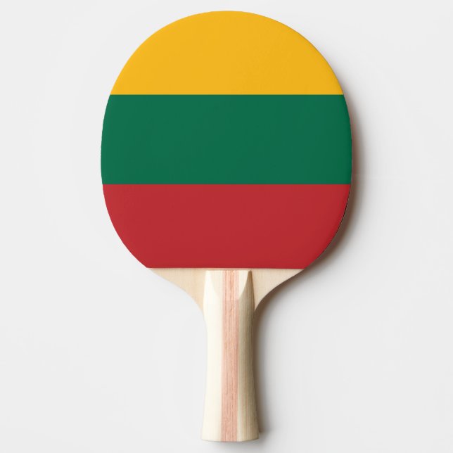 Flag of Lithuania Ping Pong Paddle (Front)