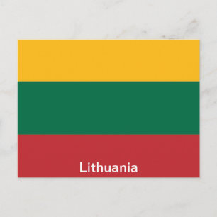 Flag of Lithuania Postcard