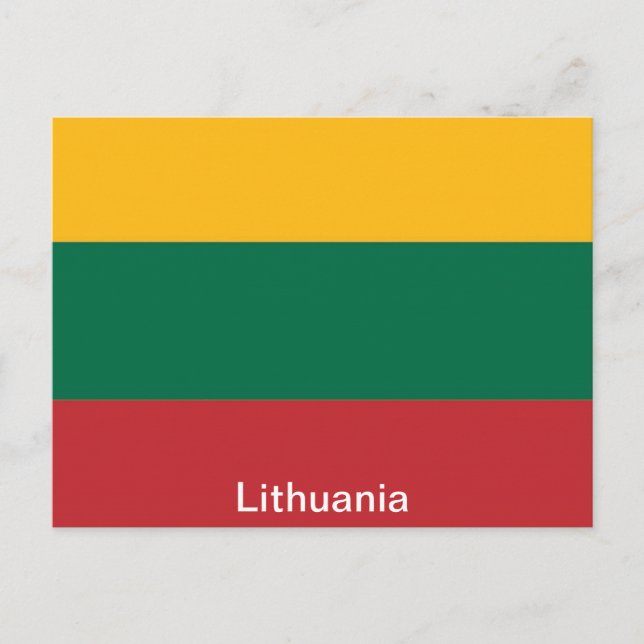 Flag of Lithuania Postcard (Front)