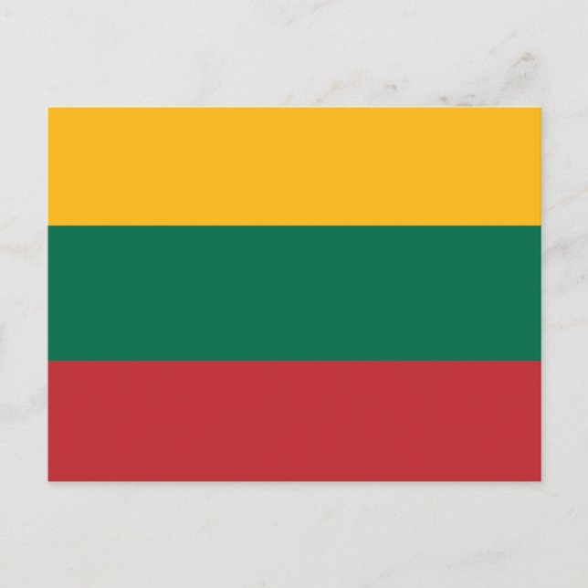 Flag of Lithuania Postcard (Front)
