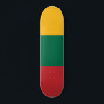 Flag of Lithuania Skateboard<br><div class="desc">Flag of Lithuania. The Lithuanian flag is a horizontal triband.</div>