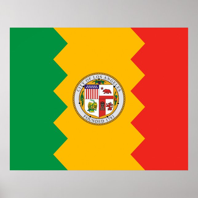 Flag of Los Angeles (California, USA) Poster (Front)