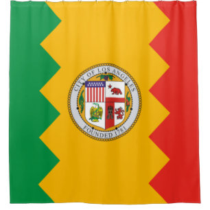 Flag of Los Angeles (California, USA) Shower Curtain
