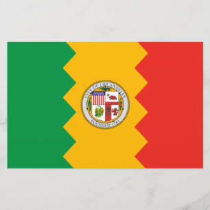 Flag of Los Angeles (California, USA) Stationery