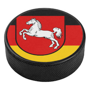 Flag of Lower Saxony Hockey Puck