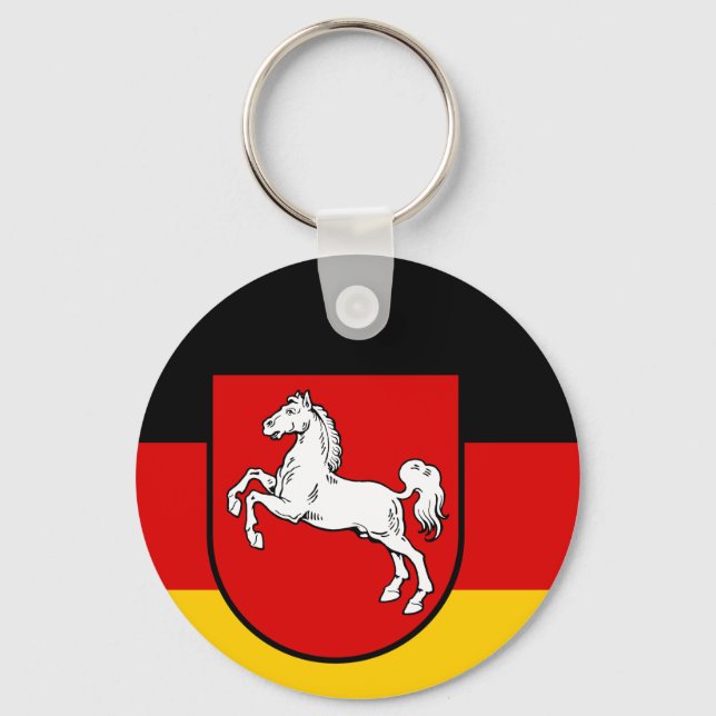 Flag of Lower Saxony Keychain (Front)