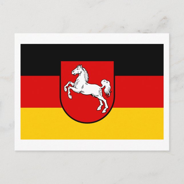 Flag of Lower Saxony Postcard (Front)