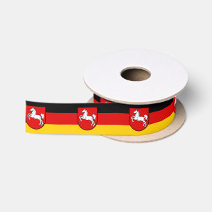 Flag of Lower Saxony Satin Ribbon