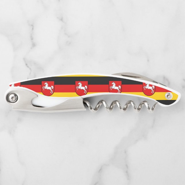 Flag of Lower Saxony Waiter's Corkscrew (Front)