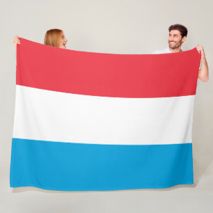 Flag of Luxembourg Fleece Blanket