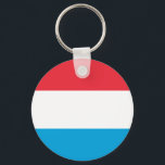 Flag of Luxembourg Keychain<br><div class="desc">Flag of Luxembourg Keychain</div>