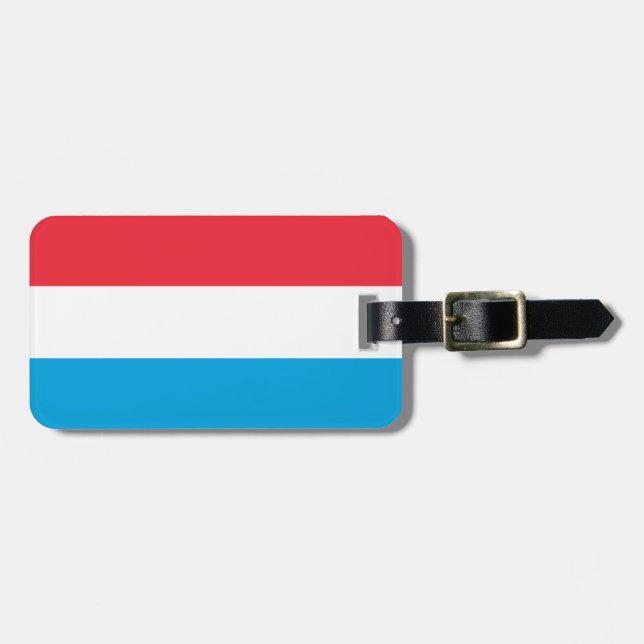 Flag of Luxembourg Luggage Tag (Front Horizontal)