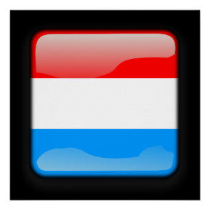 Flag of Luxembourg Poster