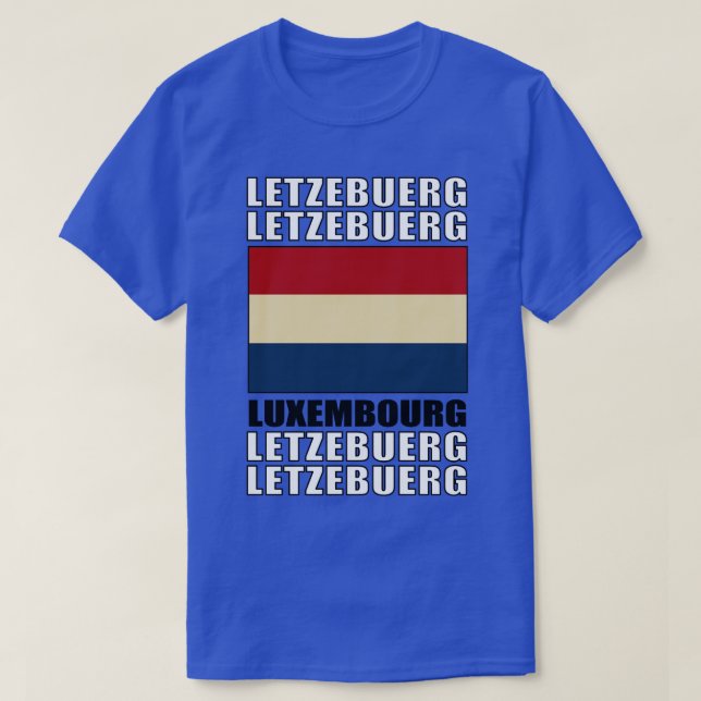 Flag of Luxembourg T-Shirt (Design Front)