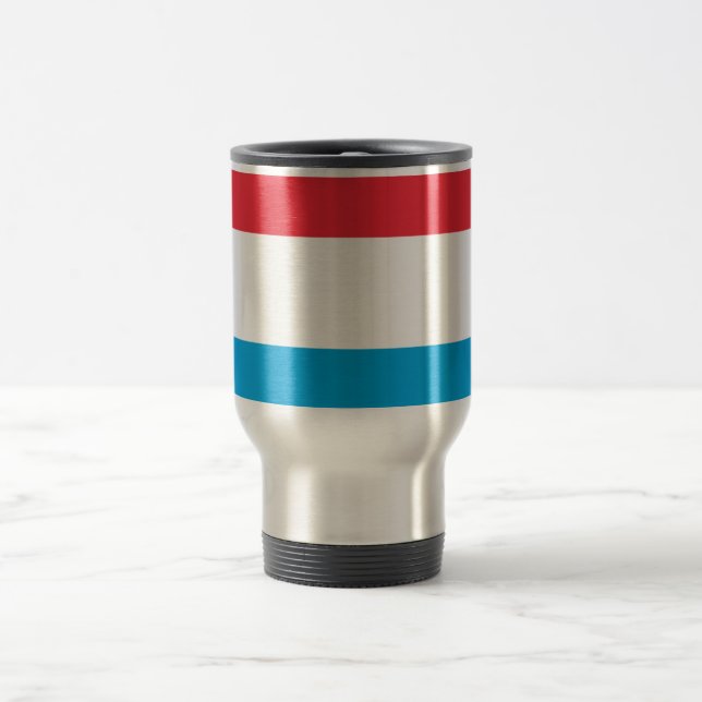 Flag of Luxembourg Travel/Commuter Mug (Center)