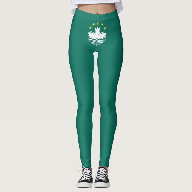Flag of Macau (Chinese Region) Leggings (Front)
