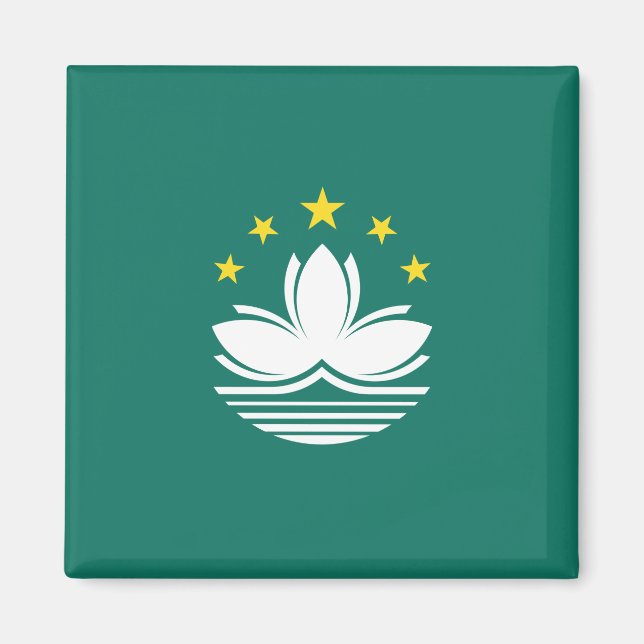 Flag of Macau (Chinese Region) Magnet (Front)