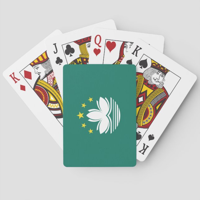 Flag of Macau (Chinese Region) Playing Cards (Back)