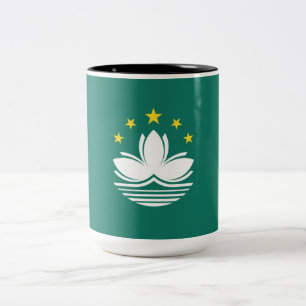 Flag of Macau (Chinese Region) Two-Tone Coffee Mug