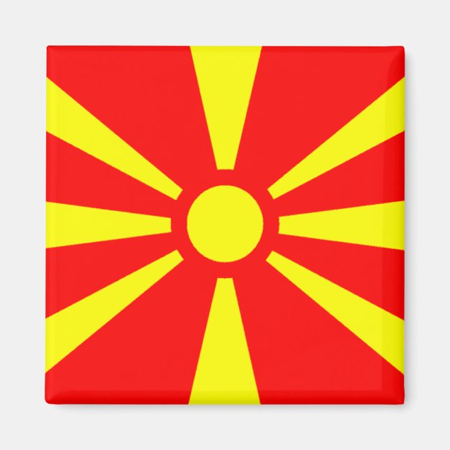 Flag of Macedonia Magnet (Front)