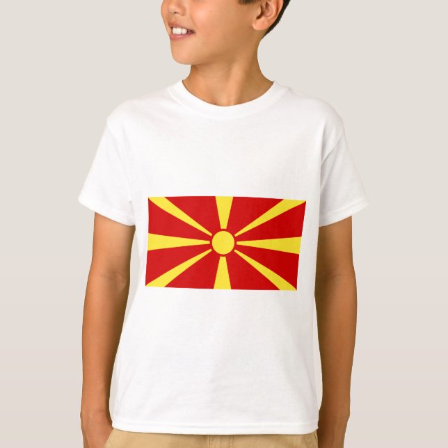 Flag of Macedonia T-Shirt (Front)