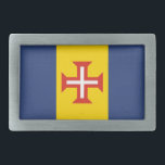 Flag of Madeira, Portugal Belt Buckle<br><div class="desc">Madeira region - flag,  in Portugal.</div>