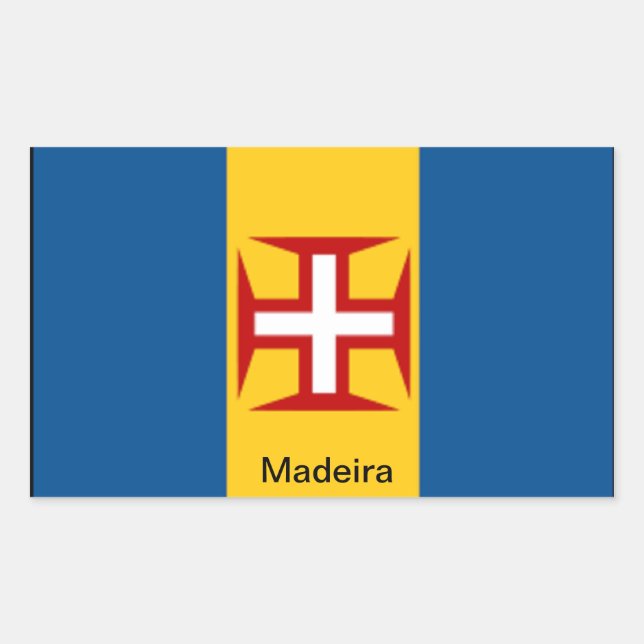 Flag of Madeira Rectangular Sticker (Front)